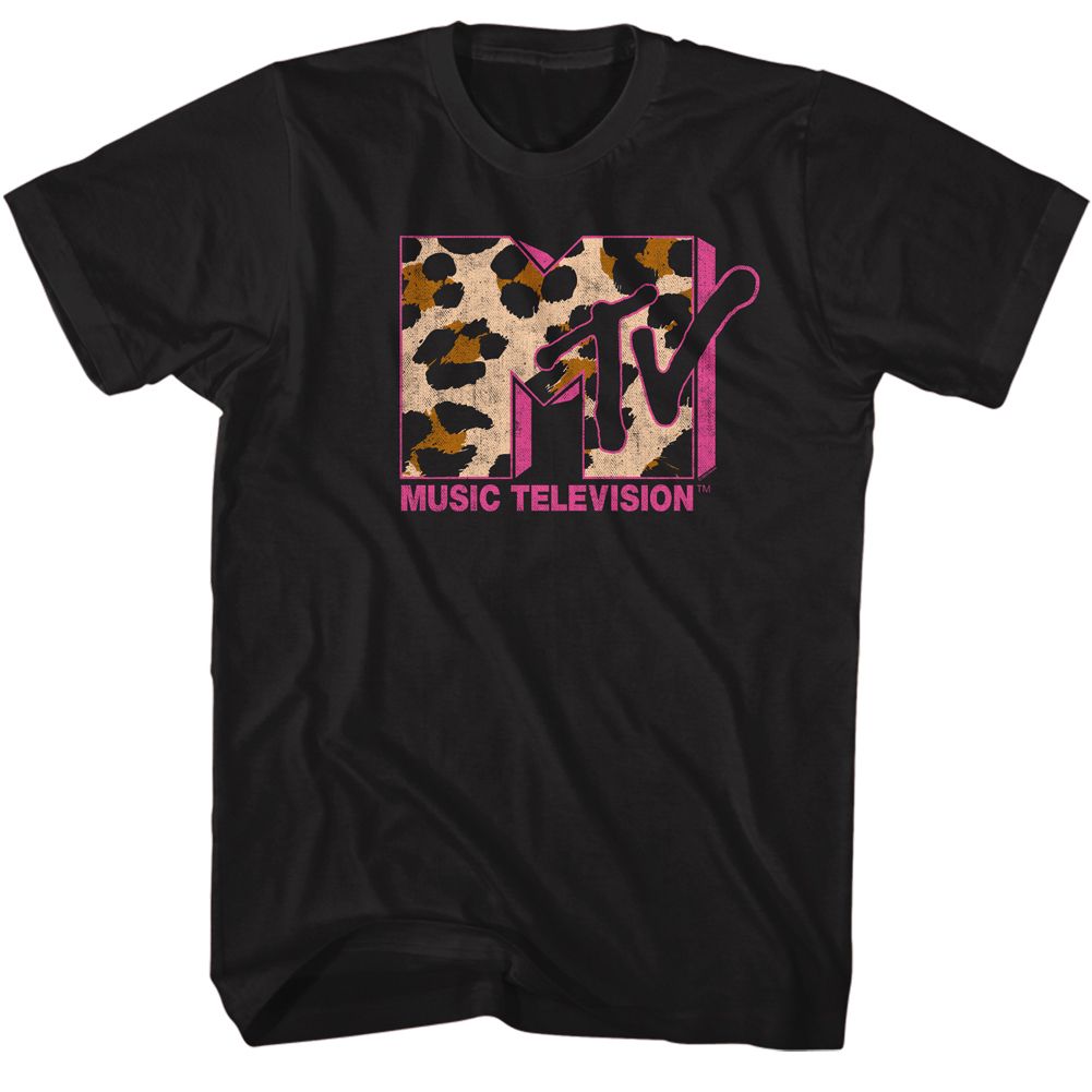 Mtv Black Adult Short Sleeve Tshirt