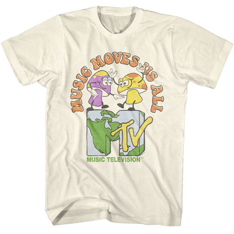 Mtv Natural Adult Short Sleeve Tshirt