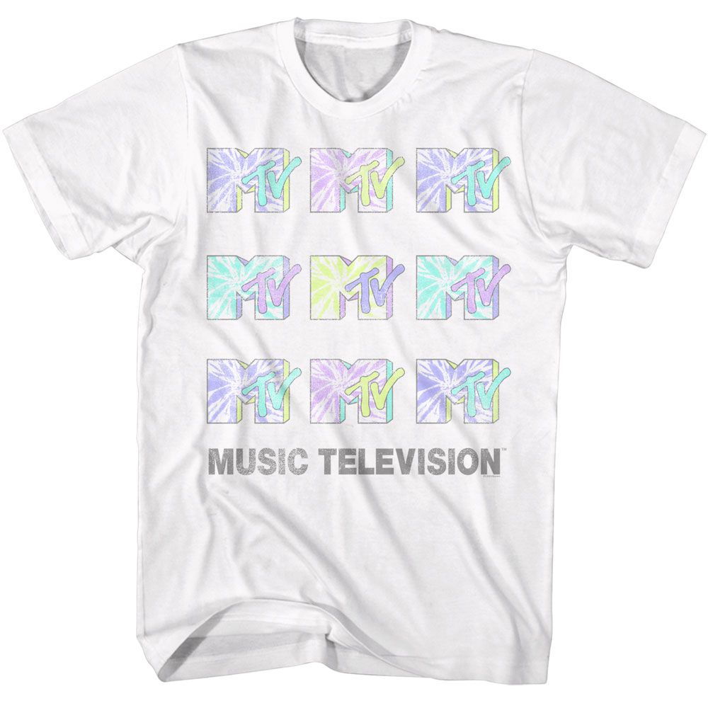 Mtv White Adult Short Sleeve Tshirt