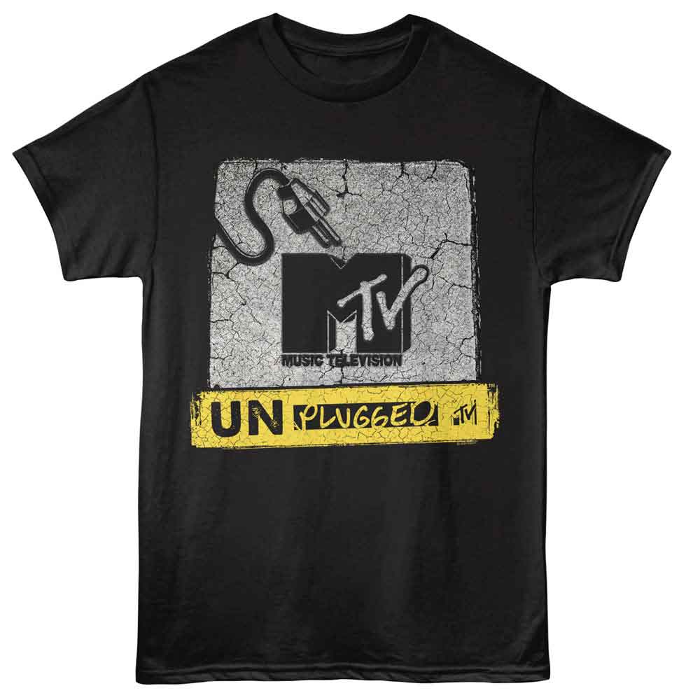 Mtv Black Adult Short Sleeve Tshirt