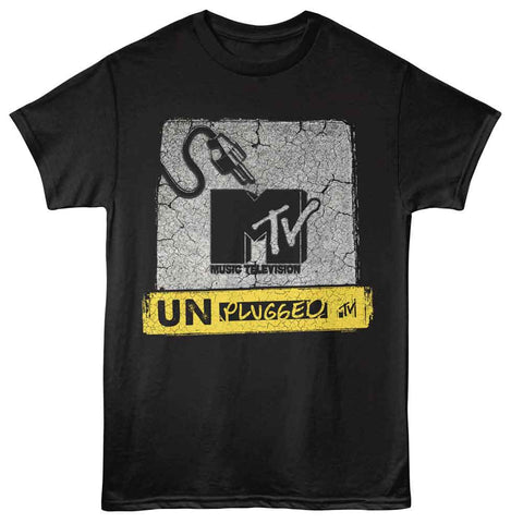 Mtv Black Adult Short Sleeve Tshirt