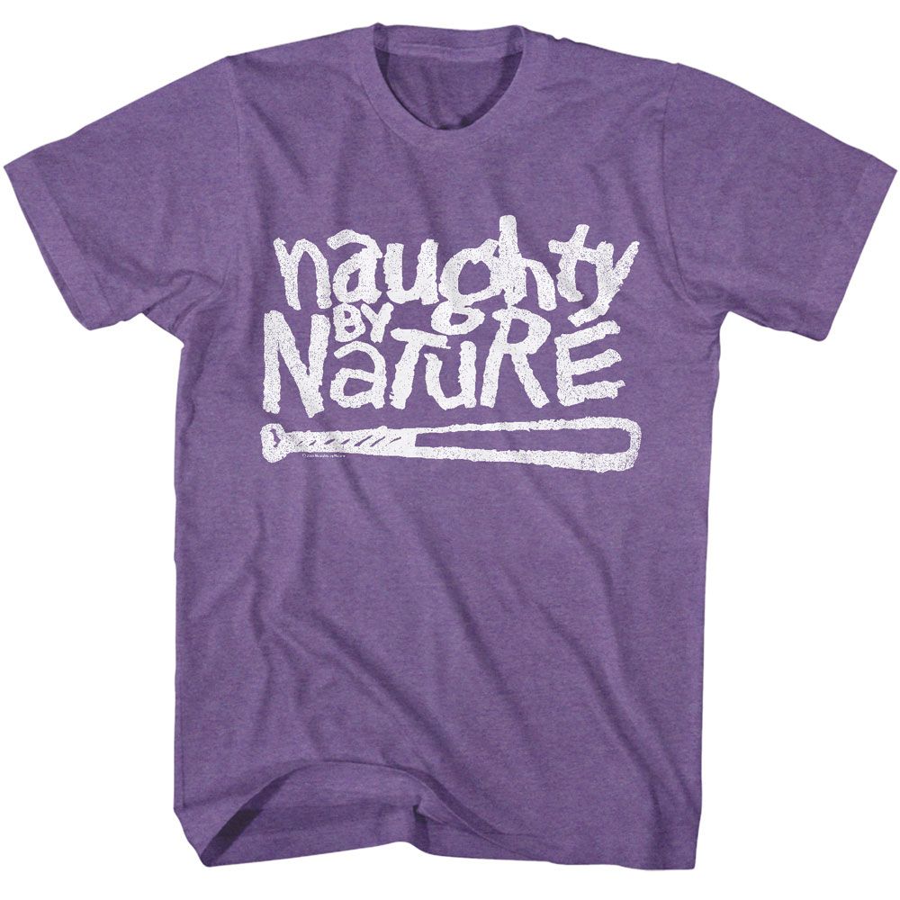 Naughty By Nature Purple Heather Adult S/S Tshirt