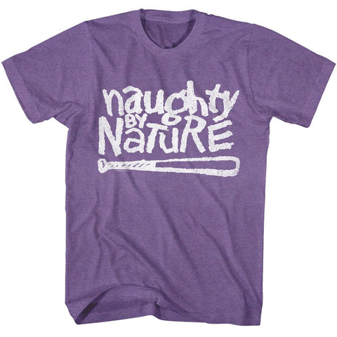 Naughty By Nature Purple Heather Adult S/S Tshirt