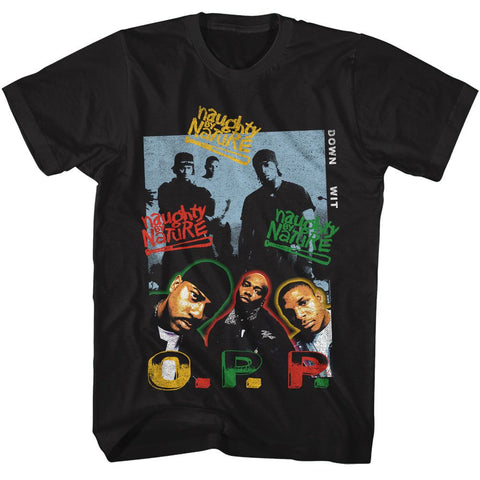Naughty By Nature Black Adult S/S Tshirt