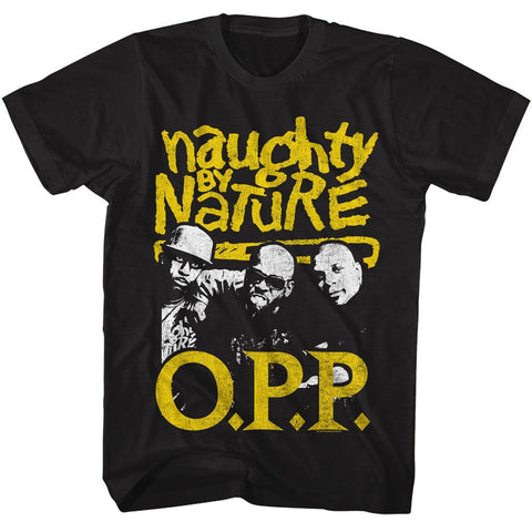Naughty By Nature Black Adult S/S Tshirt