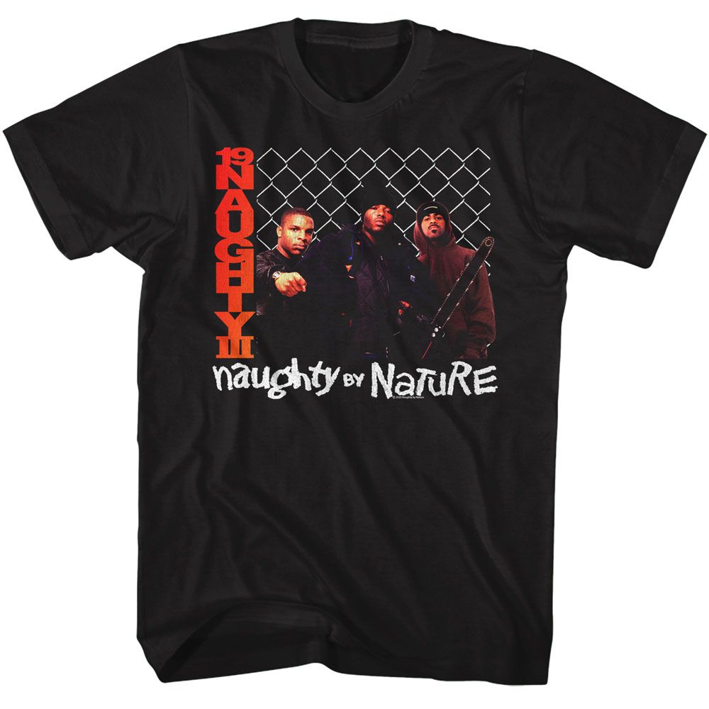 Naughty By Nature Black Adult S/S Tshirt