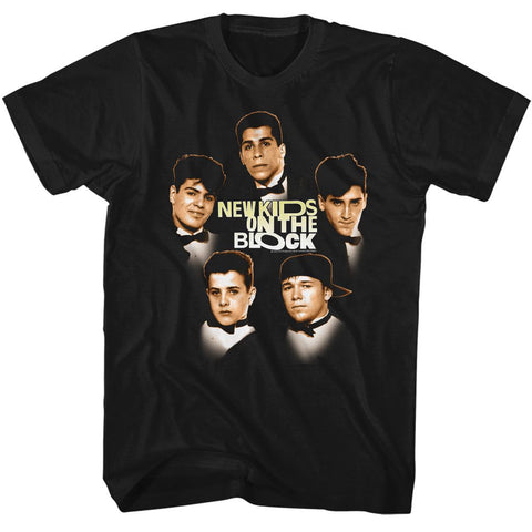 New Kids On The Block Black Adult S/S Tshirt