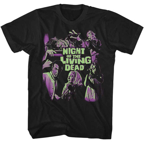Night Of The Living Dead Black Adult Short Sleeve Tshirt
