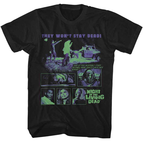 Night Of The Living Dead Black Adult Short Sleeve Tshirt