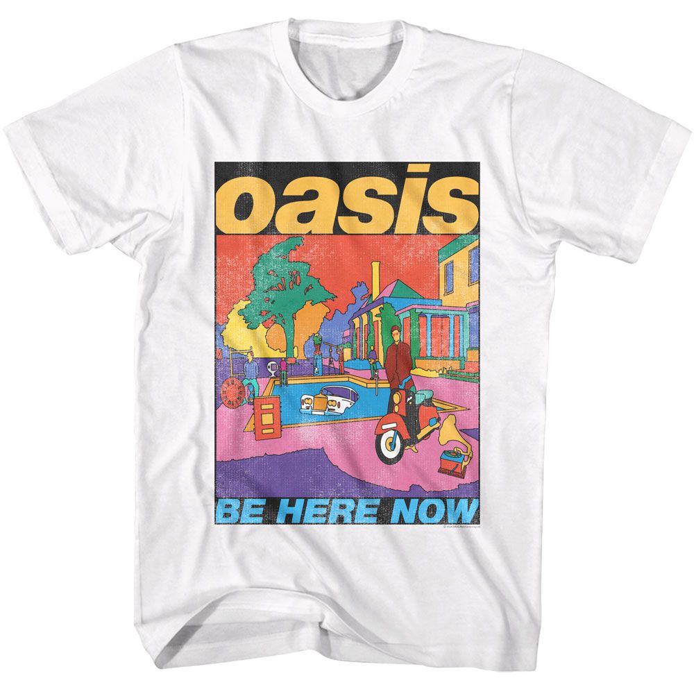 Oasis White Adult S/S Tshirt
