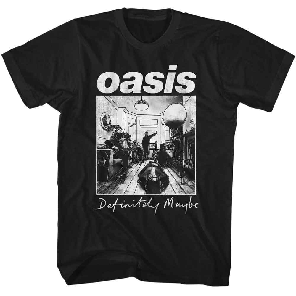 Oasis Black Adult S/S Tshirt
