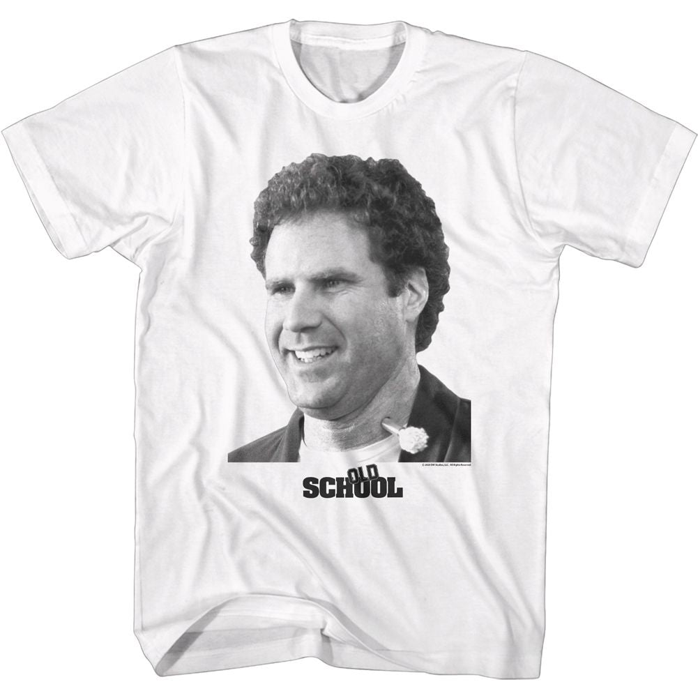 Oldschool White Adult Short Sleeve Tshirt