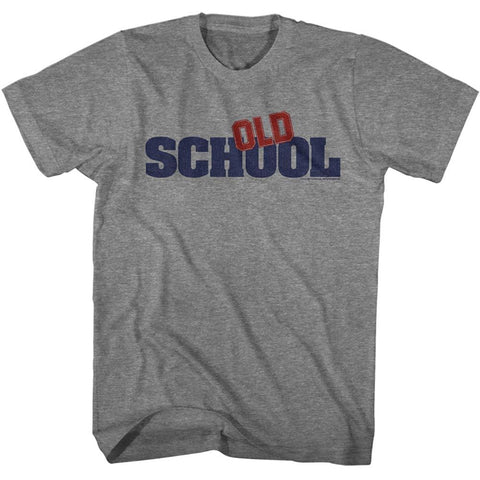 Oldschool Graphite Heather Adult Short Sleeve Tshirt