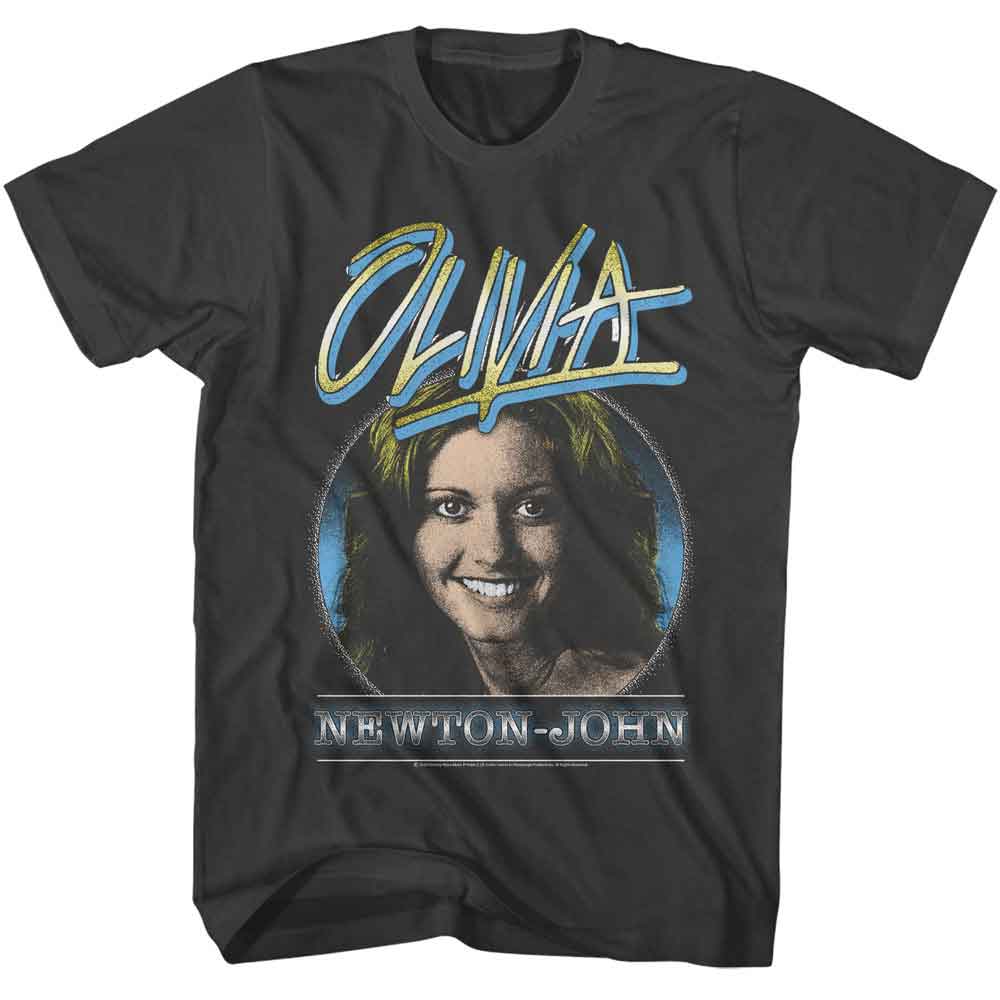Olivia Newton John Smoke Adult S/S Tshirt