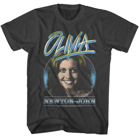 Olivia Newton John Smoke Adult S/S Tshirt