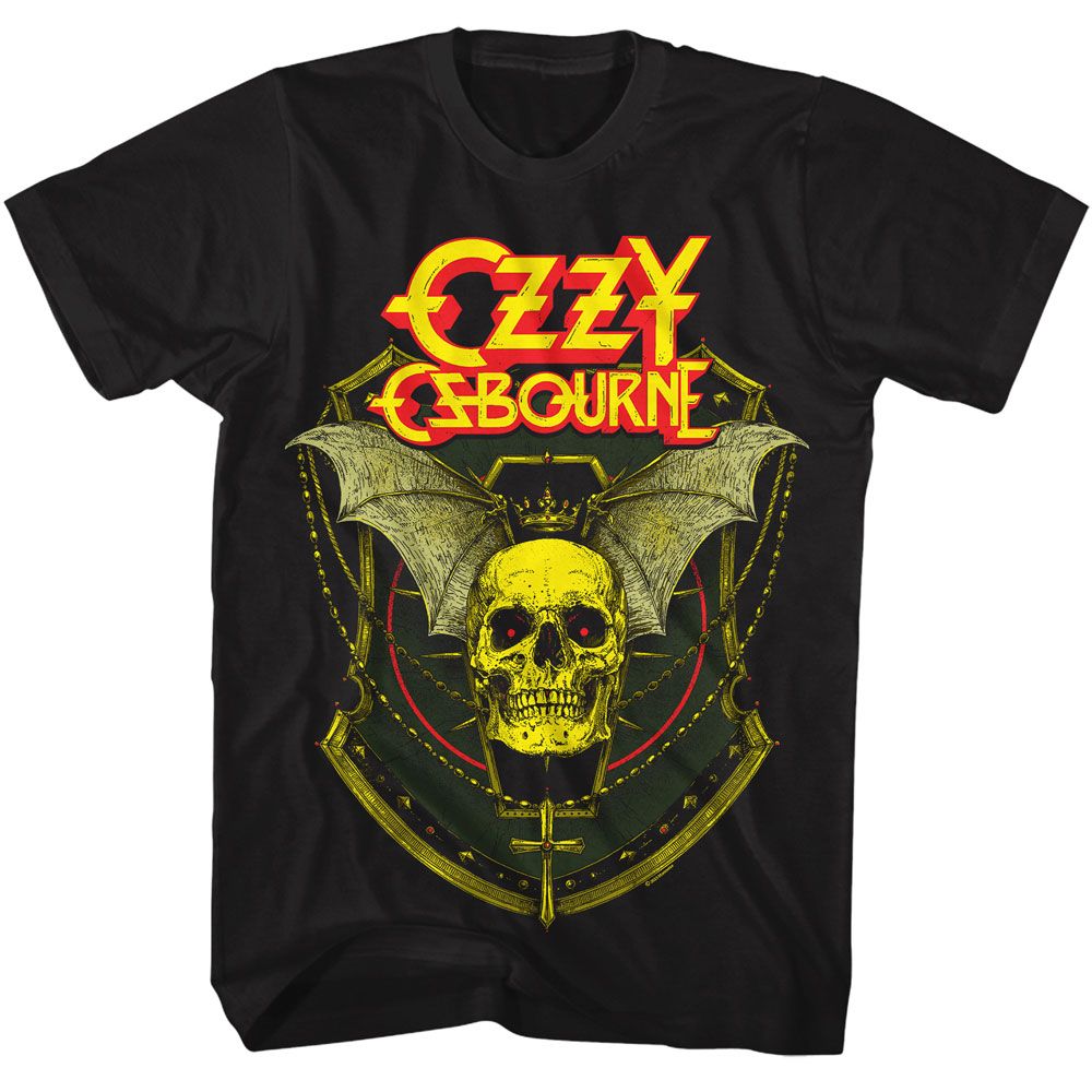 Ozzy Crowned Skull Winged-adult-tshirt
