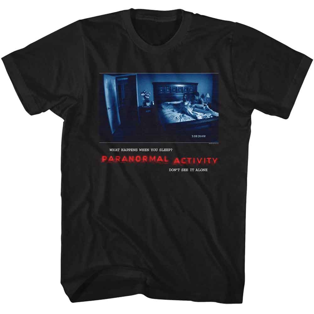 Paranormal Activity Black Adult Short Sleeve Tshirt