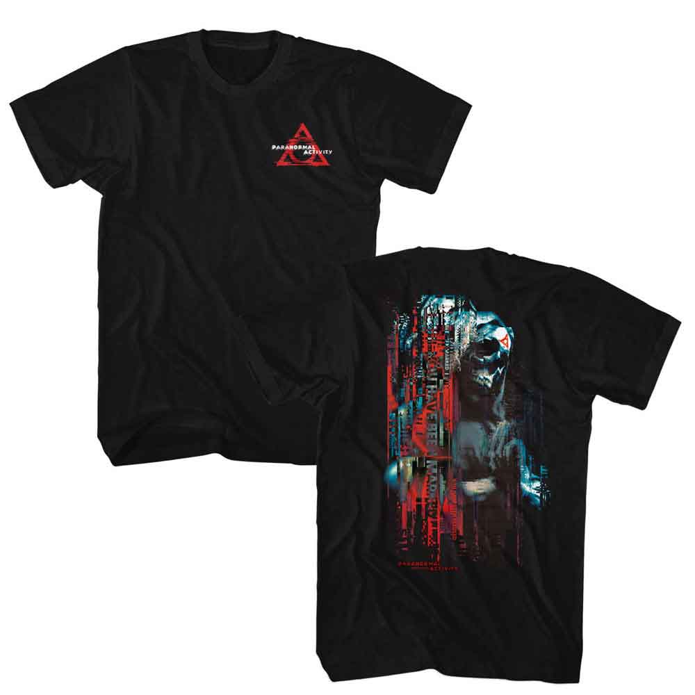 Paranormal Activity Black Adult Short Sleeve Tshirt