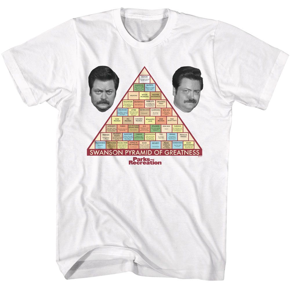 Parks And Recreation White Adult Short Sleeve Tshirt