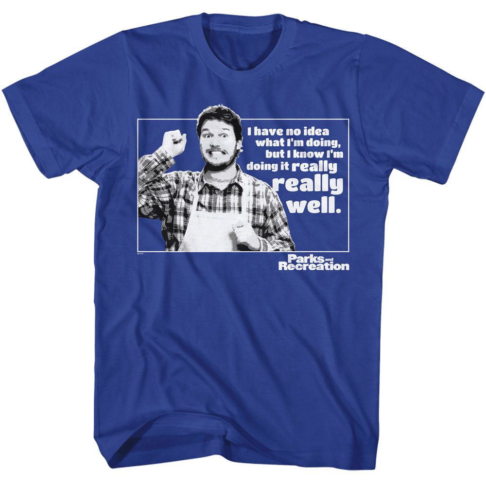 Parks And Recreation Royal Adult Short Sleeve Tshirt