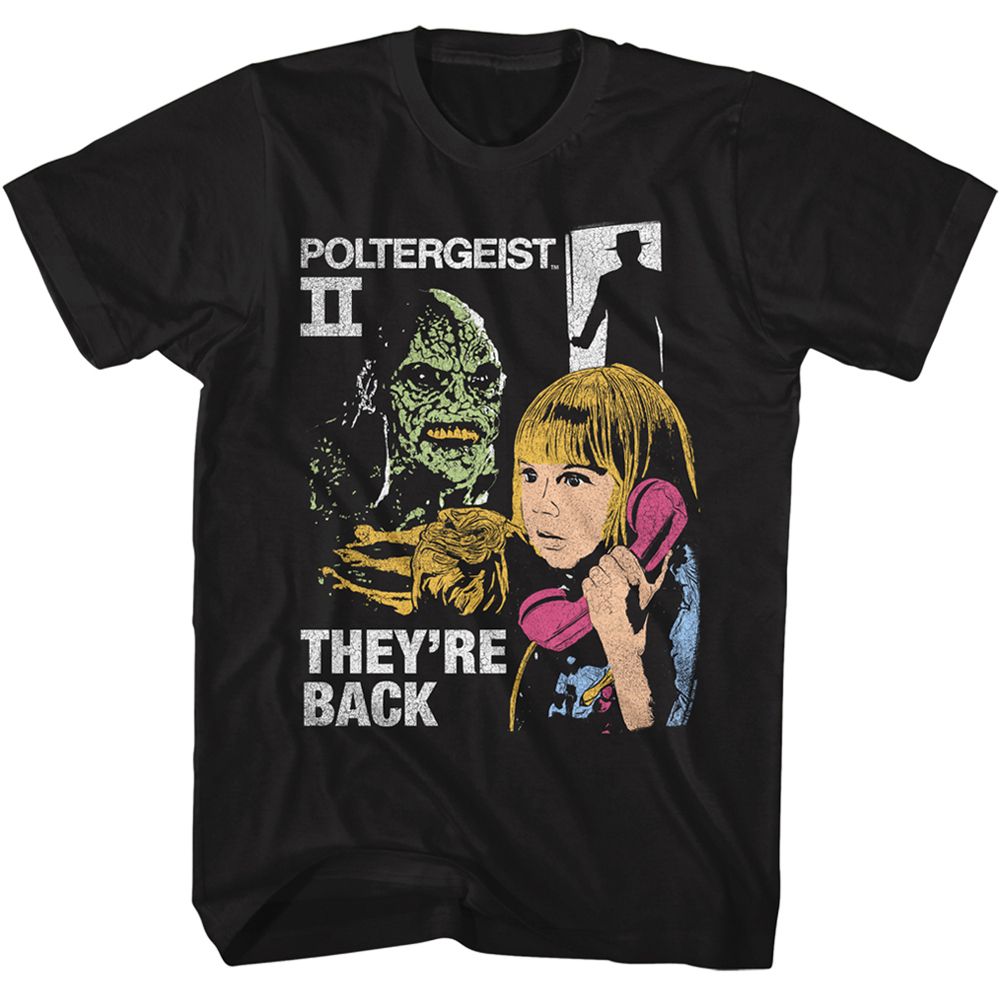Poltergeist Black Adult Short Sleeve Tshirt