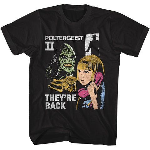 Poltergeist Black Adult Short Sleeve Tshirt