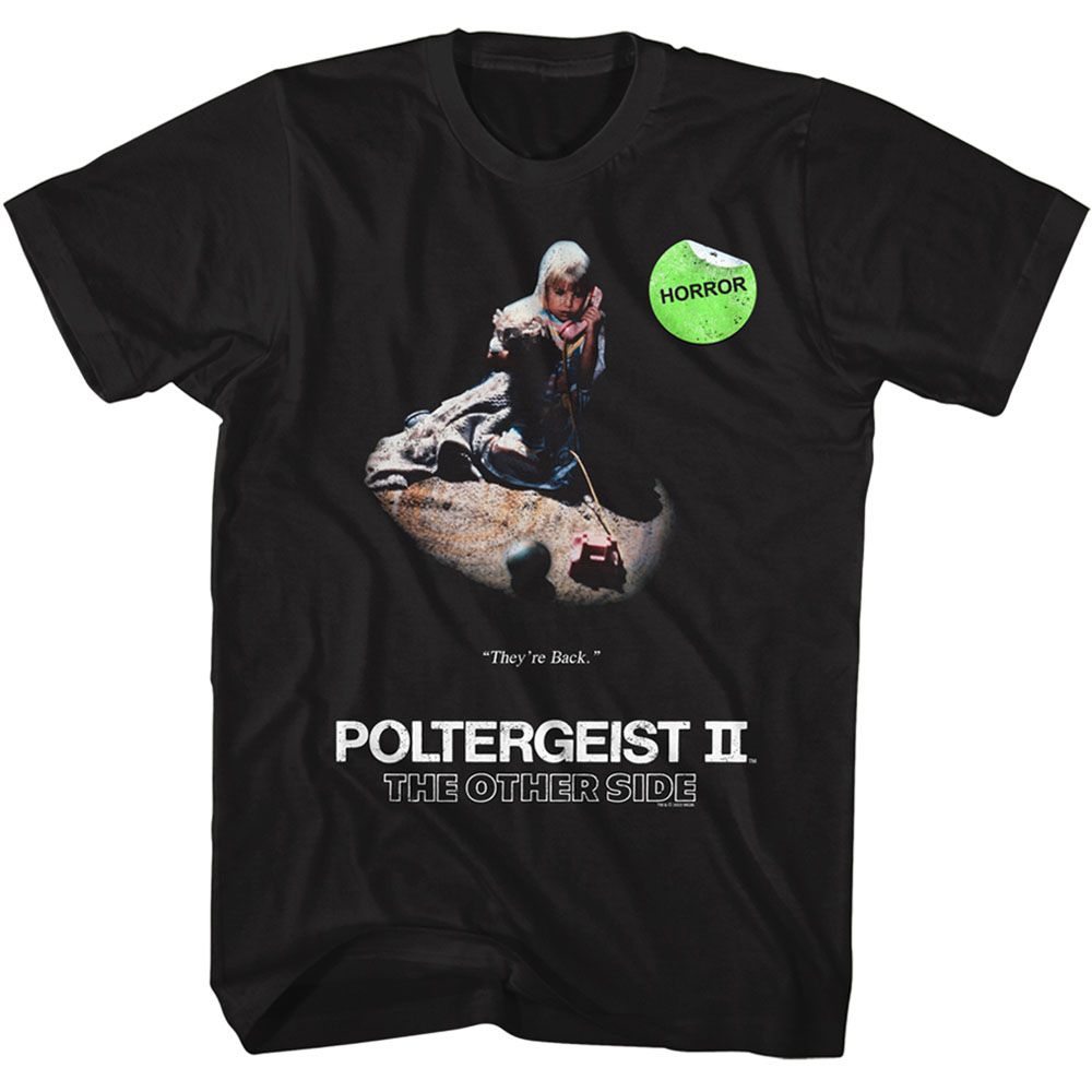 Poltergeist Black Adult Short Sleeve Tshirt