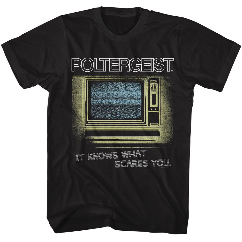 Poltergeist Black Adult Short Sleeve Tshirt
