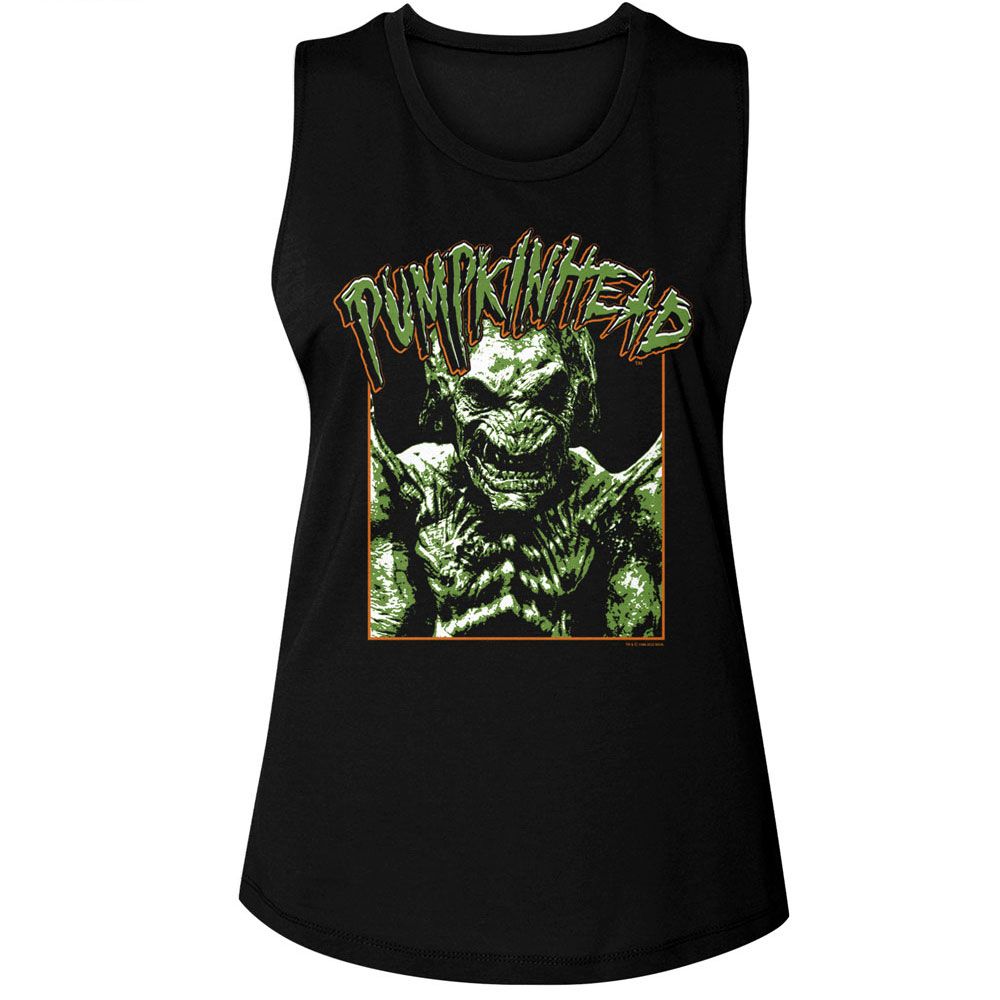 Pumpkinhead Black Ladies Muscle Tank
