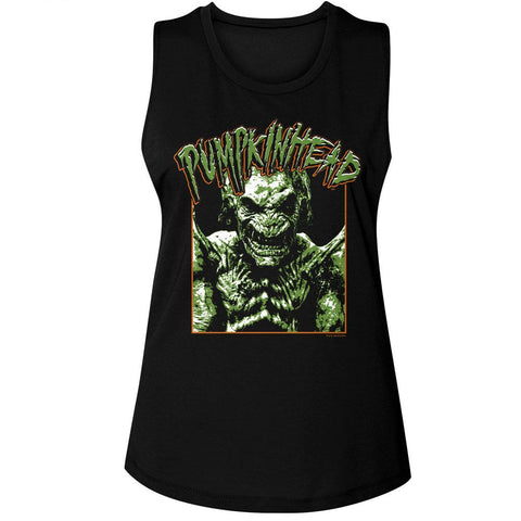 Pumpkinhead Black Ladies Muscle Tank