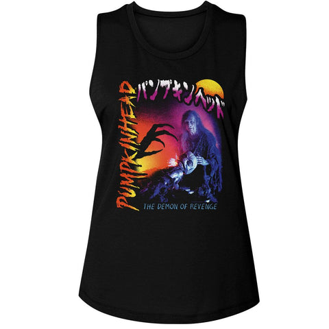 Pumpkinhead Black Ladies Muscle Tank