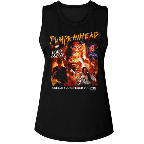 Pumpkinhead Black Ladies Muscle Tank