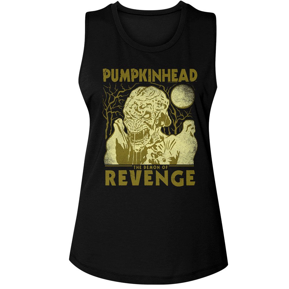 Pumpkinhead Black Ladies Muscle Tank