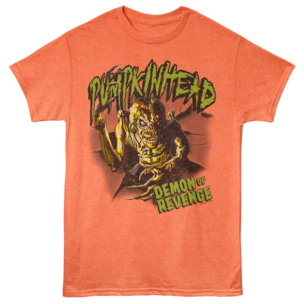 Pumpkinhead Bright Orange Heather Adult Short Sleeve Tshirt