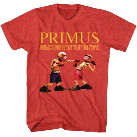 Primus Red Heather Adult S/S Tshirt