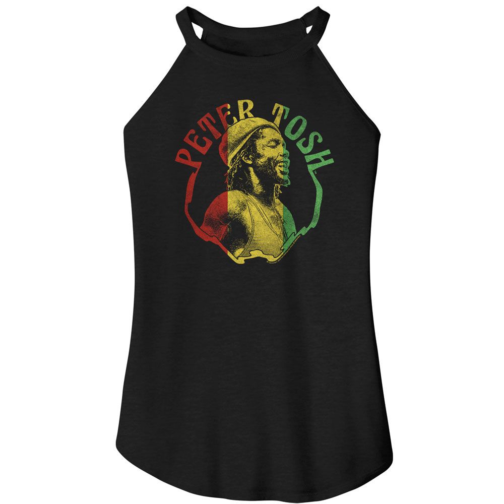 Peter Tosh Black Ladies Sleeveless Rocker Tank