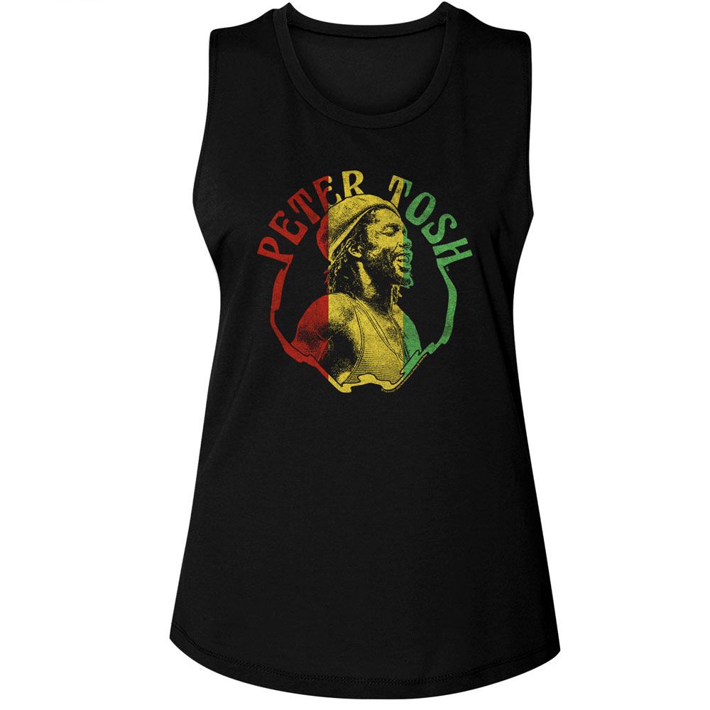 Peter Tosh Black Ladies Muscle Tank
