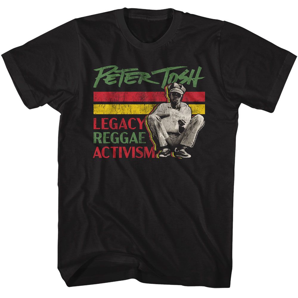 Peter Tosh Black Adult S/S Tshirt