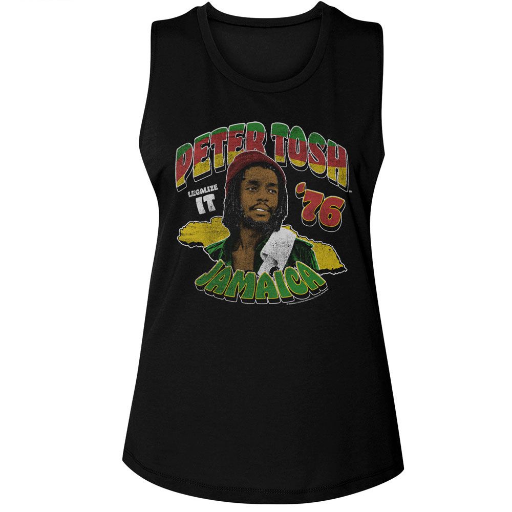 Peter Tosh Black Ladies Muscle Tank