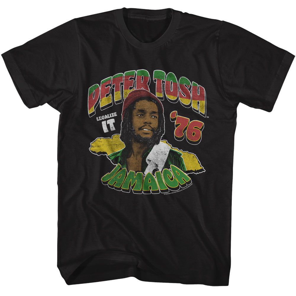 Peter Tosh Black Adult S/S Tshirt