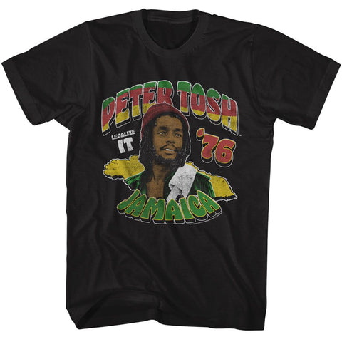 Peter Tosh Black Adult S/S Tshirt