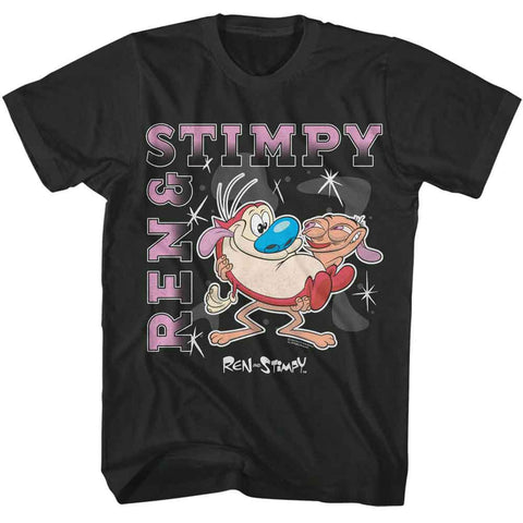 Ren And Stimpy Smoke Adult Short Sleeve Tshirt
