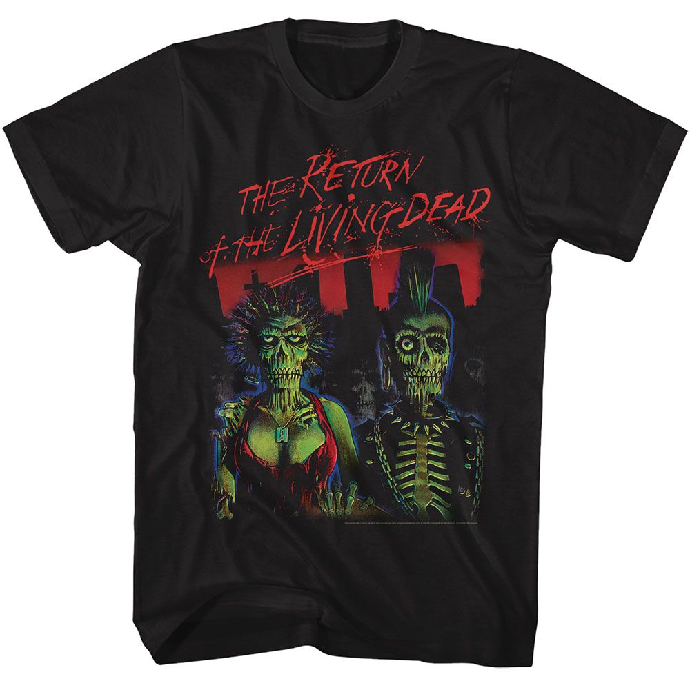 Return Of The Living Dead Black Adult Short Sleeve Tshirt