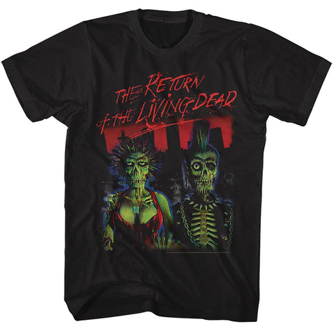 Return Of The Living Dead Black Adult Short Sleeve Tshirt
