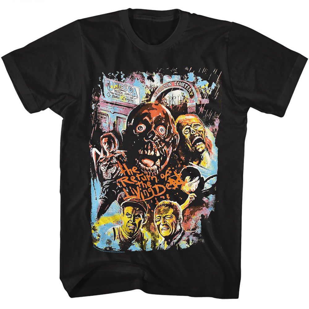 Return Of The Living Dead Black Adult Short Sleeve Tshirt