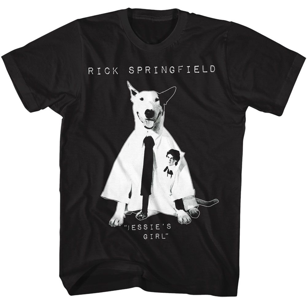 Rick Springfield Black Adult S/S Tshirt