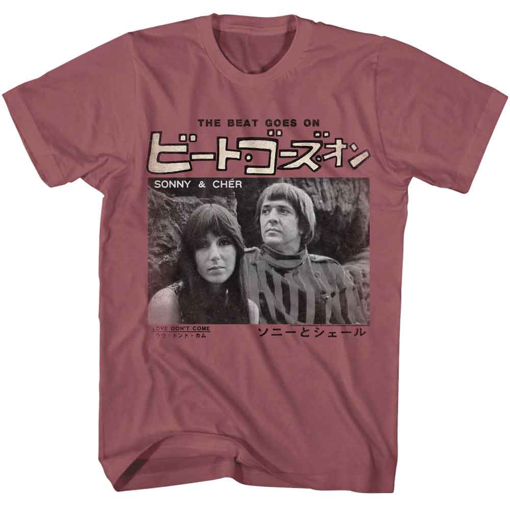 Sonny And Cher Rouge Adult S/S Tshirt