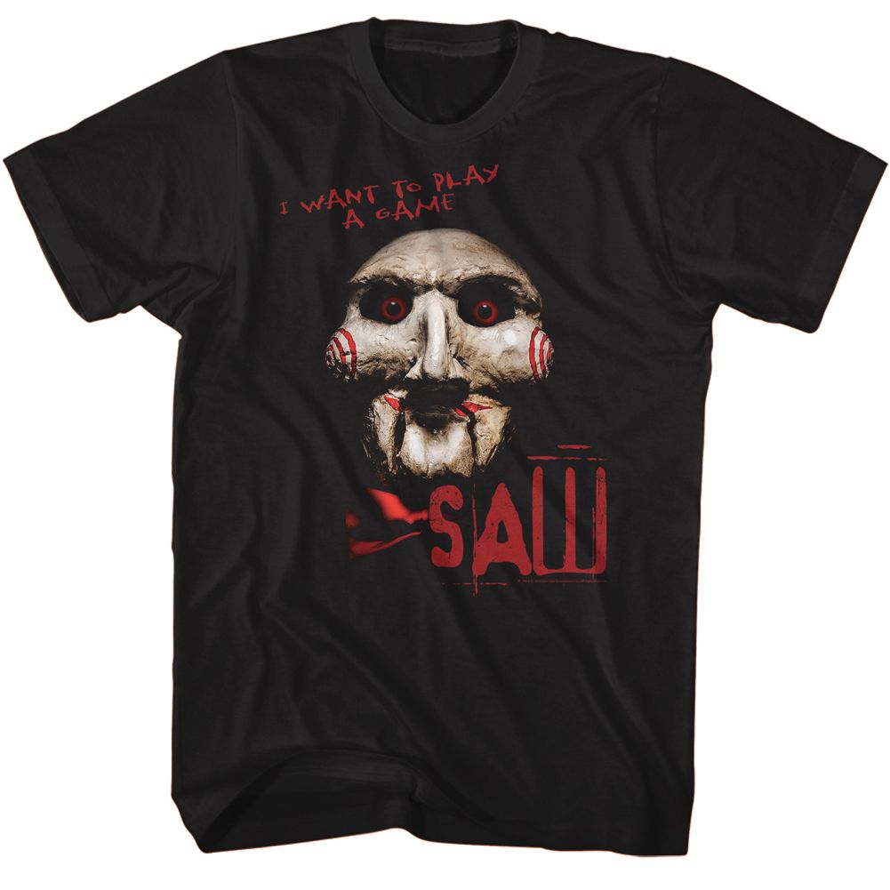Saw Black Adult Short Sleeve Tshirt