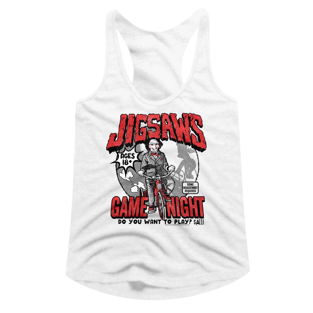 Saw White Ladies Slimfit Racerback