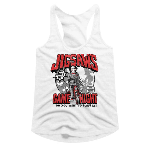 Saw White Ladies Slimfit Racerback